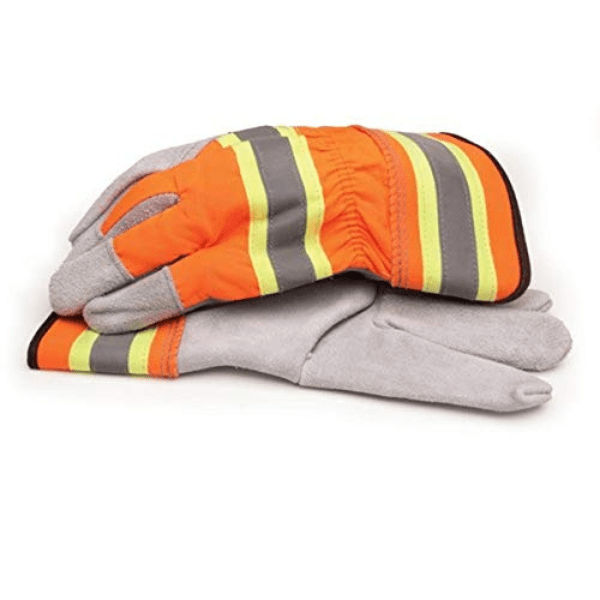 Reflective Leather Safety Palm Welding Gloves