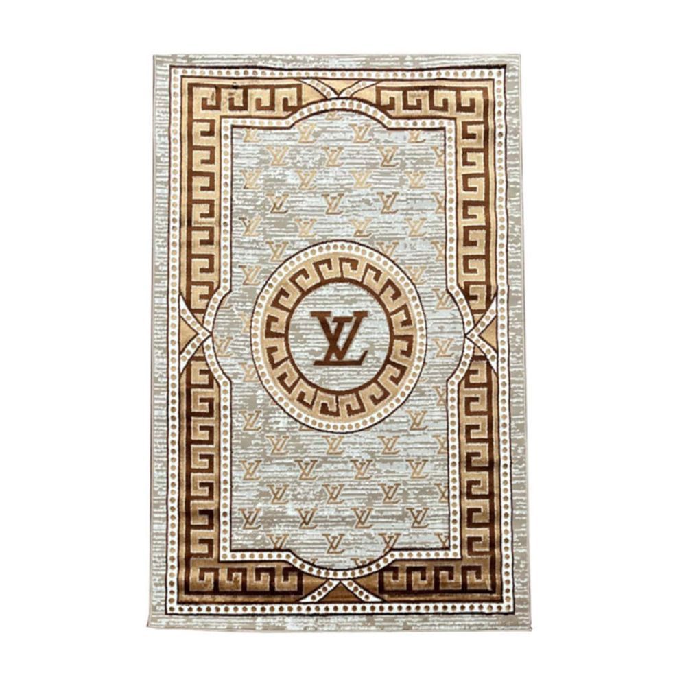 Brown Flat-Woven Carpet 160 230 cm – Durable Low-Shedding Area Rug for Living Room, Bedroom & Office