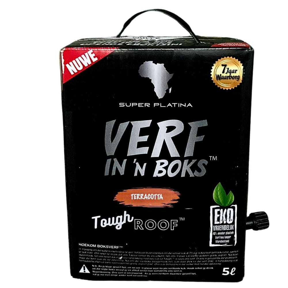 Super Platina - Paint in a Box Tough Roof and Paving Paint 5L - Terracotta