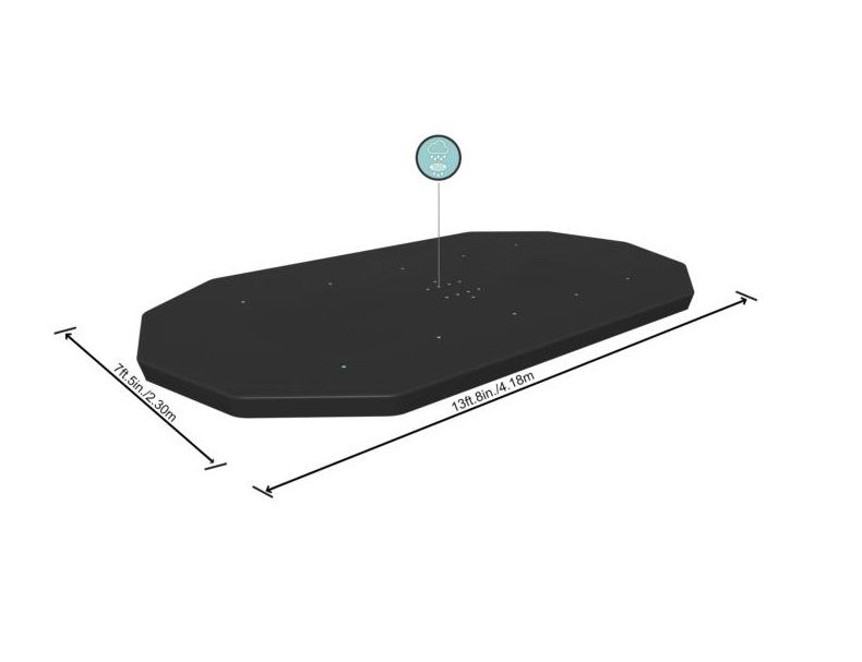 Bestway Frame Power Steel Pool Cover 4.27 x 2.5 x 1m