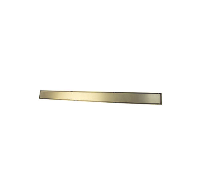 Devario Premio Shower Channel Solid Plate (Long Rectangle) 900mm - Brushed Gold