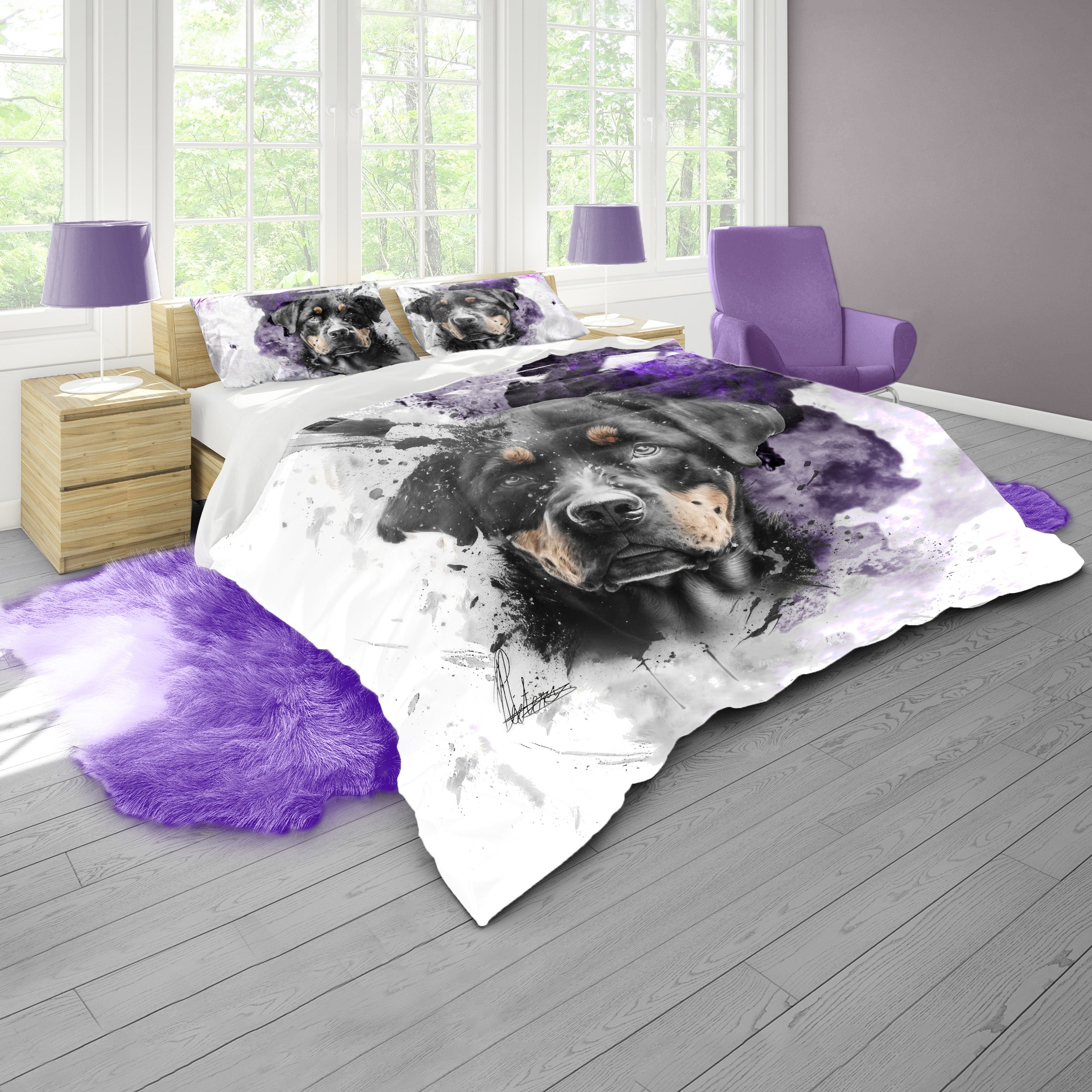 Rottweiler By Nathan Pieterse Duvet Cover Set Double LEROY MERLIN South Africa