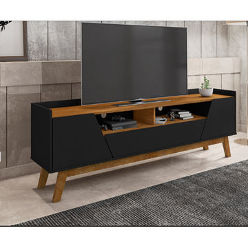 Rack Florenca Plasma Stand- Black/Natural
