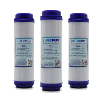 SUPERPURE 10 inch GAC Water Filter Replacement Cartridge (3-Pack)