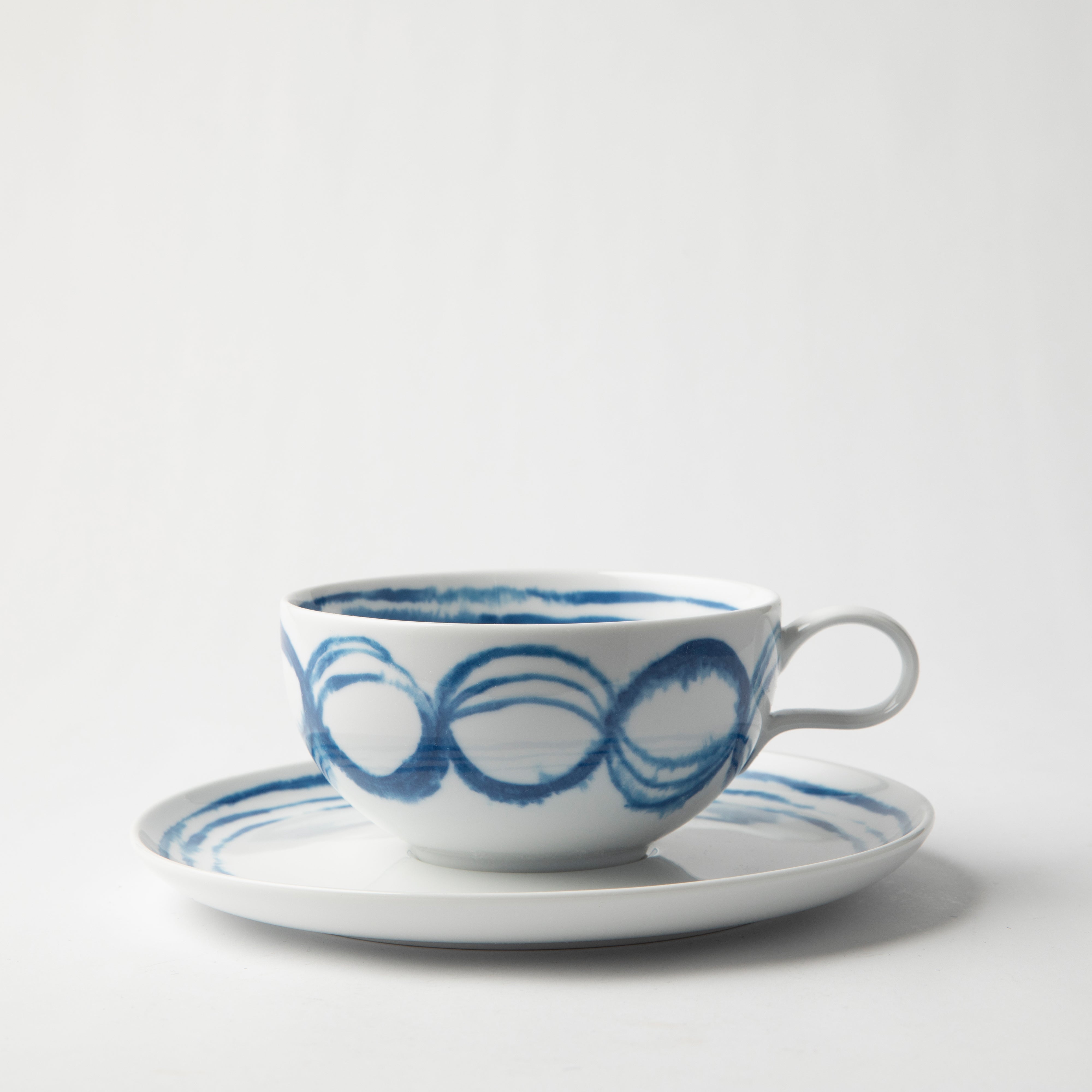Designers Guild - Jinshi Cappuccino Cup & Saucer Set of 4