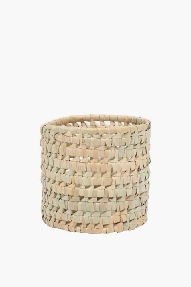 MZOLO SEA GRASS UTILITY BASKET — SMALL Natural Taupe Storage Basket