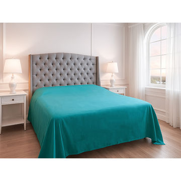 Simply Sleep - Everyday Collection Flat Sheet - 90GSM - Peacock Blue - Three Quarter XL (6pc)