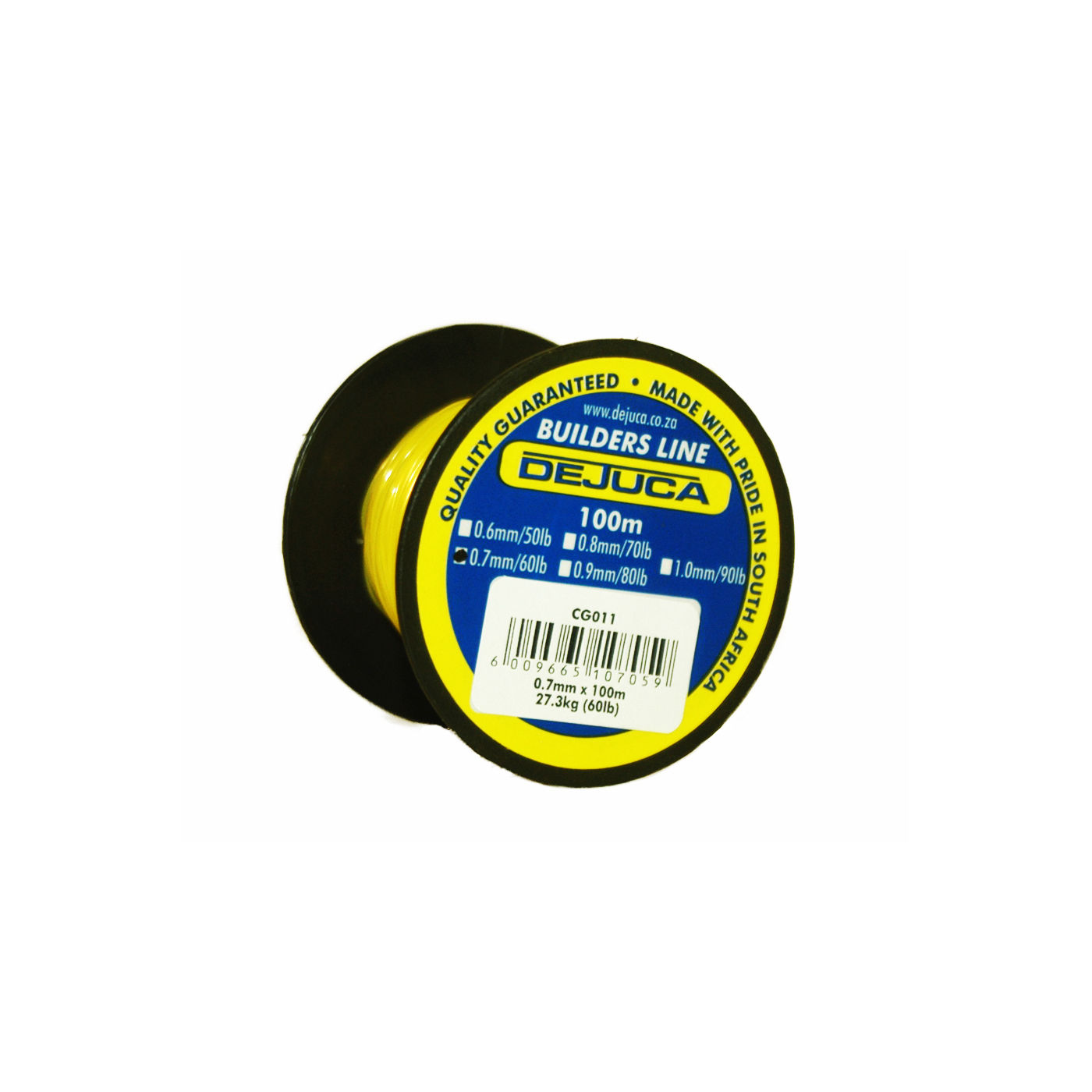 Dejuca - Builders Line - 60lb - 0.7mm X 100m - 27.3kg - 5 Pack