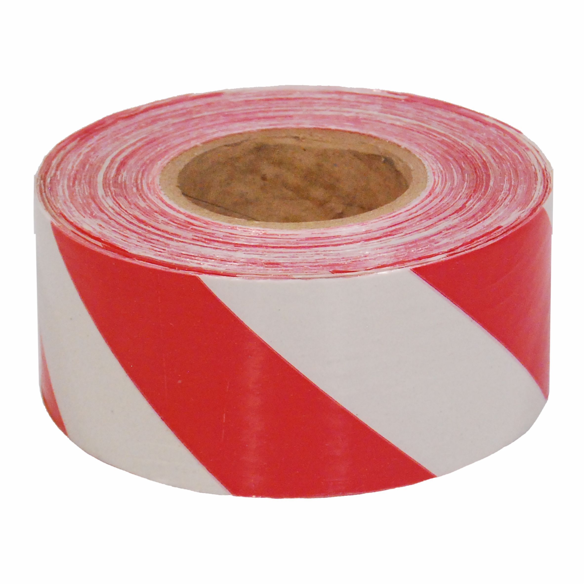 RED & WHITE BARRIER TAPE 75MM X 500M