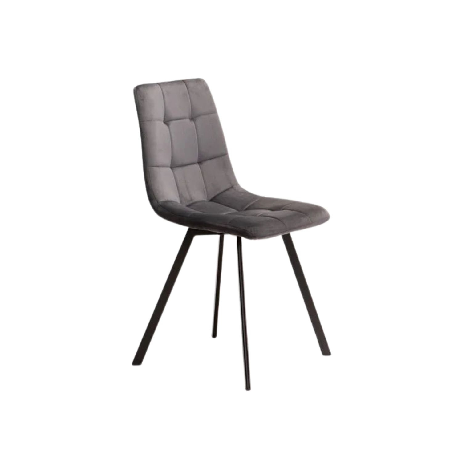 Grey Velvet Dining Chair – Elegant Upholstered Seating