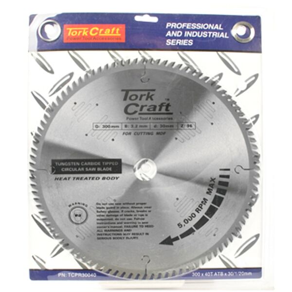 Blade Tct 300 X 40T 30/1/20  Atb Positive Profesional Industrial