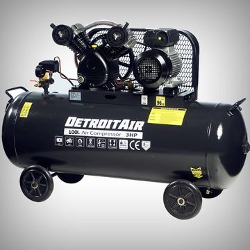 Air Compressor DETROIT CAST IRON 3Hp (2.2kw) 100 Litre 220V 8Bar