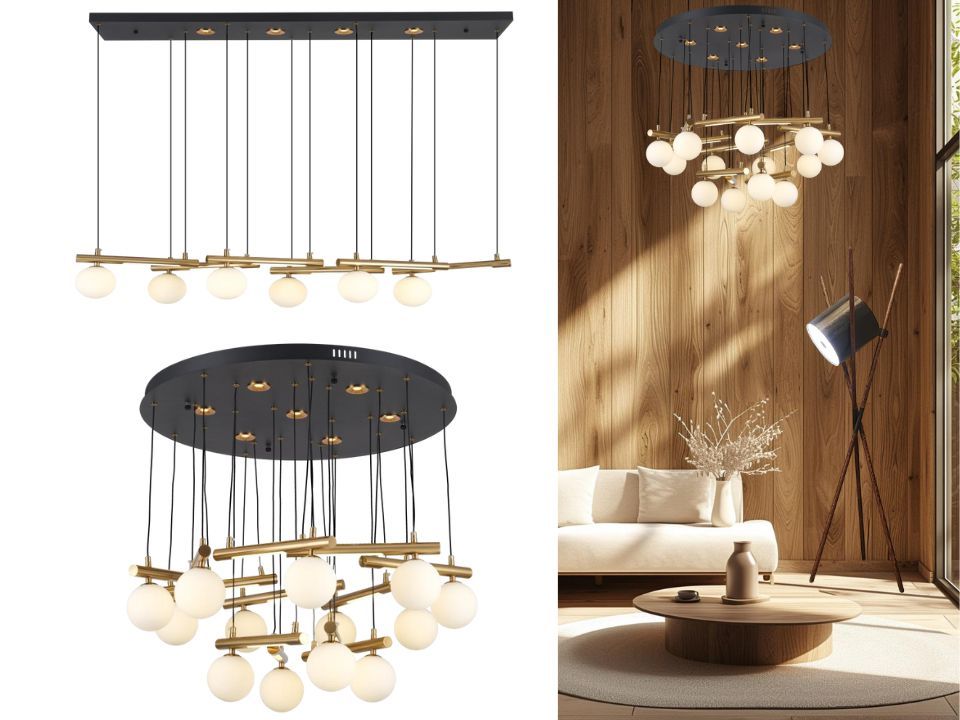 Elegant Arc Chandeliers/light