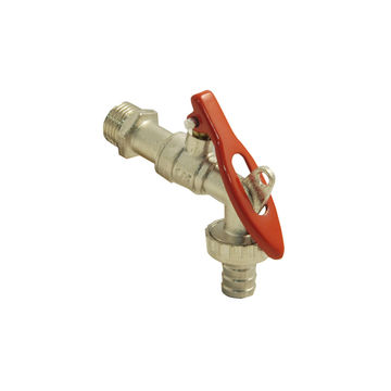 Locking Tank Tap - Brs - 1/2 X 1/2 Inch
