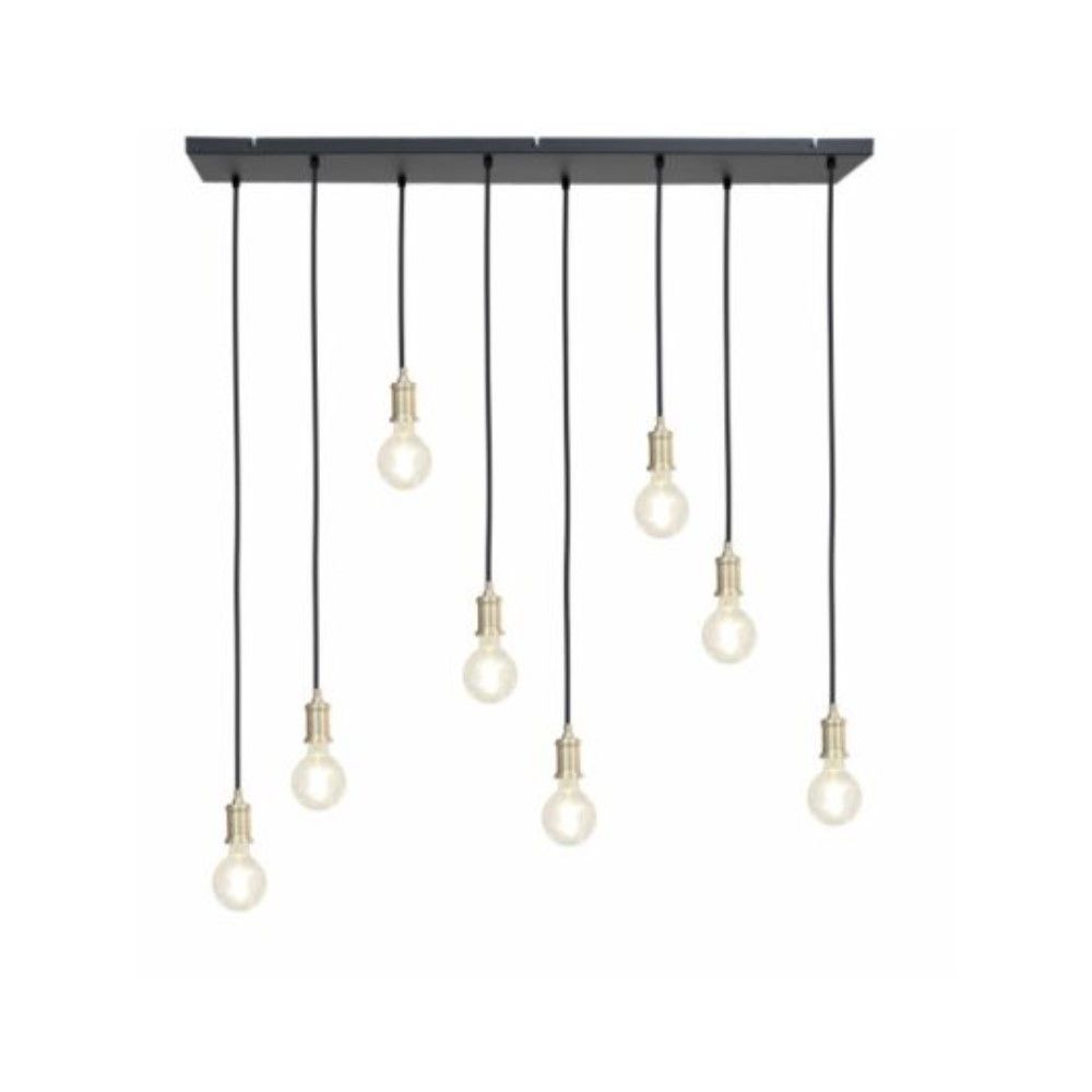 Pendant Ivy 8 Light Brass/Black