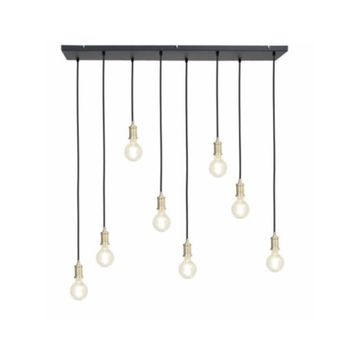 Pendant Ivy 8 Light Brass/Black