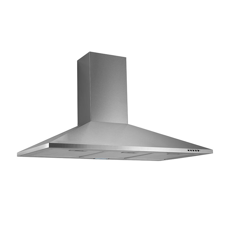 90cm Pyramid Wall Mounted Extractor - Stainless Steel with Led Lighting (ONL-90P53)