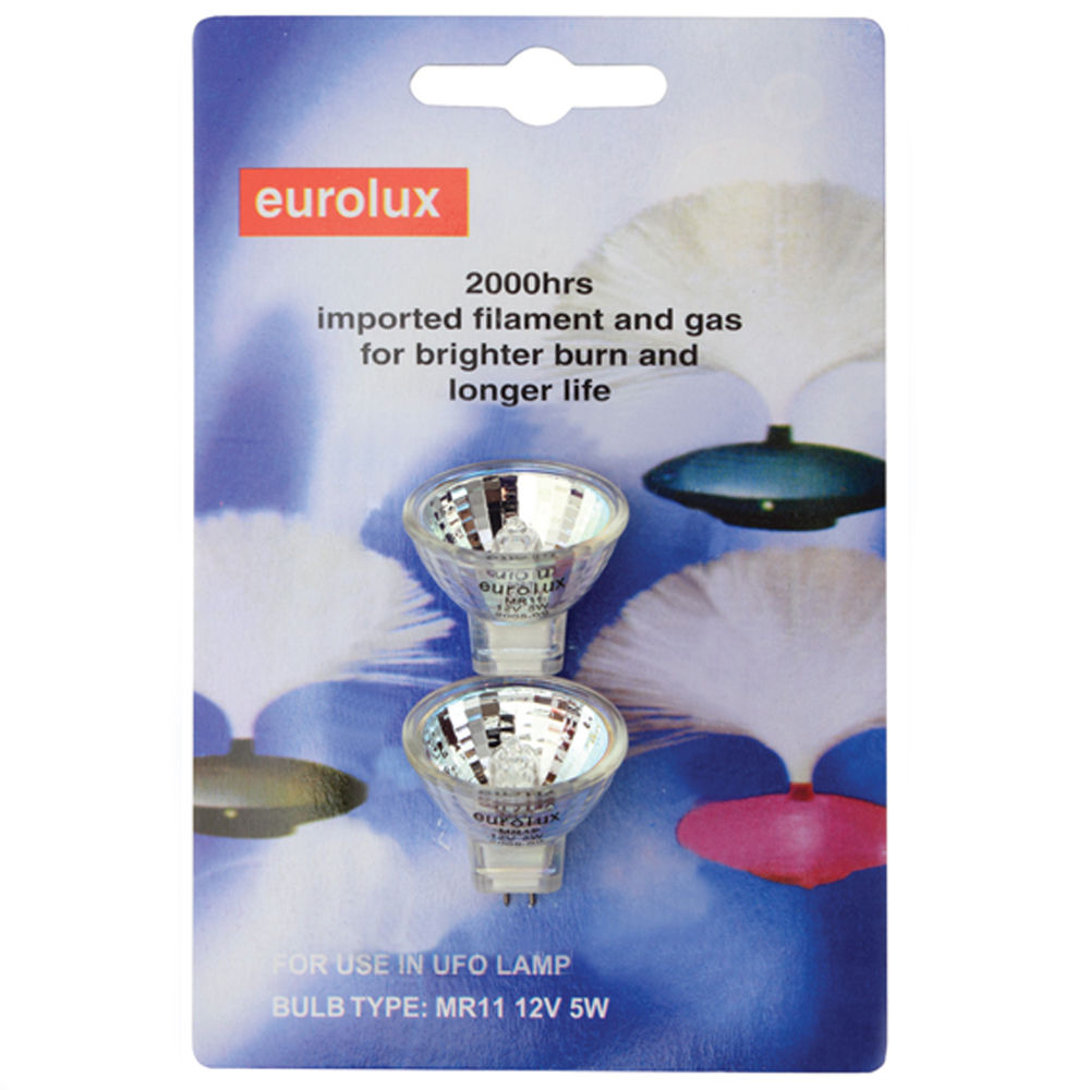 Eurolux - UFO Lamp - 5w - MR11 - 12v - Blister - Twin Pack