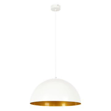 Zebbies Lighting Nova Matte White and Gold Inner 1 Light Pendant