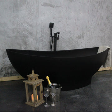 Renovatio Midnight Quartz Freestanding Bath