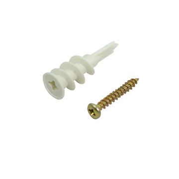 Drywall Plugs and Screws, Nylon, 25 Pieces (3 pack) BY WOODLY