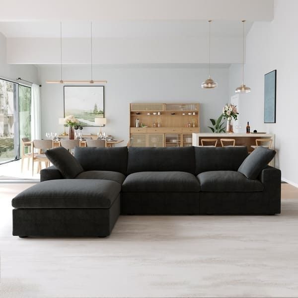 Dino L Shape Modula Sofa (black)
