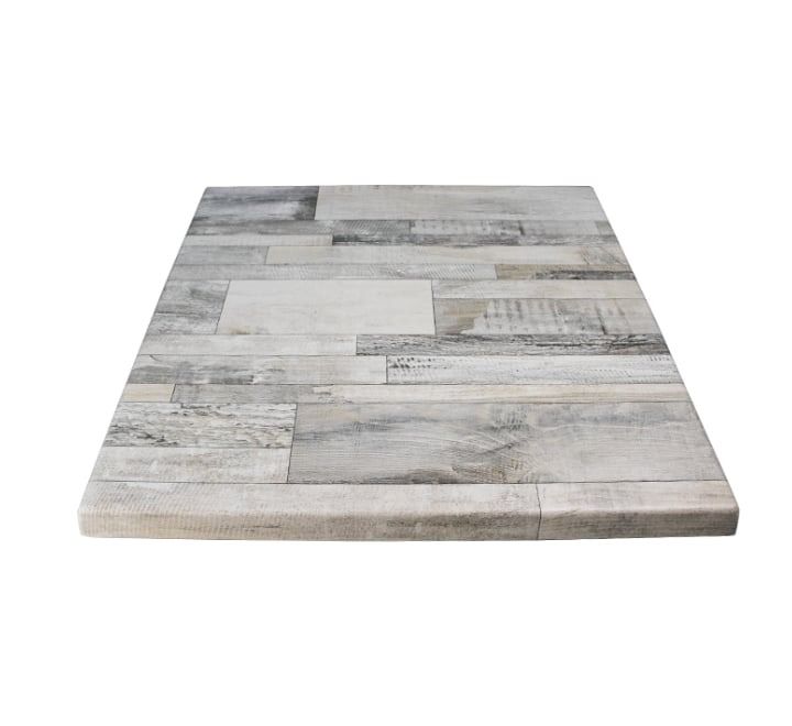 Vividitto - Werzalit Square Cafe Table Top 60cm - White Block