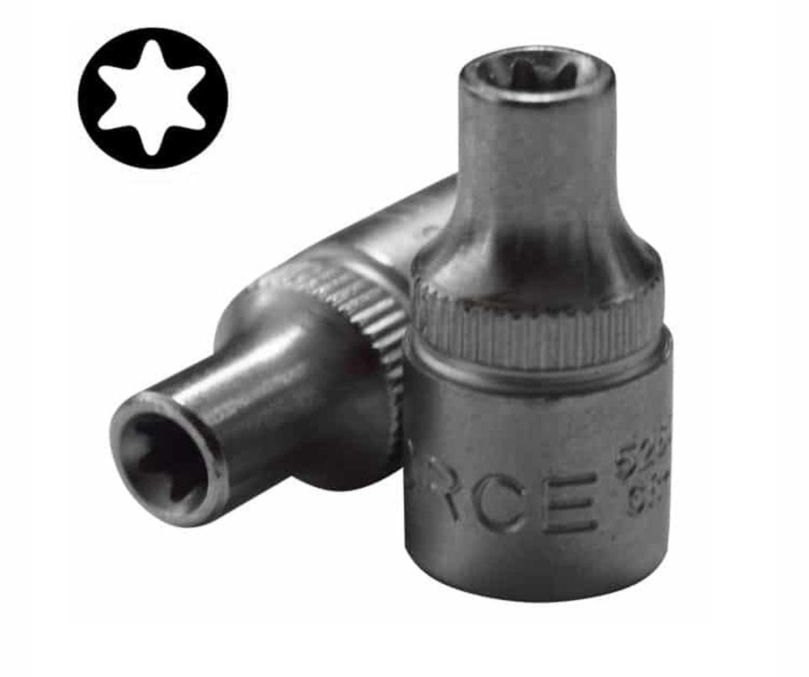 Force - Star Socket 1/4" Dr - E5 - 10 Pack