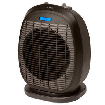 Floor Fan Oscillating Heater TAURUS  Black 2 Heat Settings 2400W Tropicano 3.5