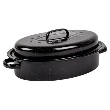 Kaufmann - Enamel Coated Oval Pan with Lid - 5 Litre