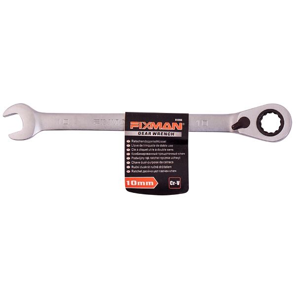 Fixman Reversible Combination Ratcheting Wrench 10Mm