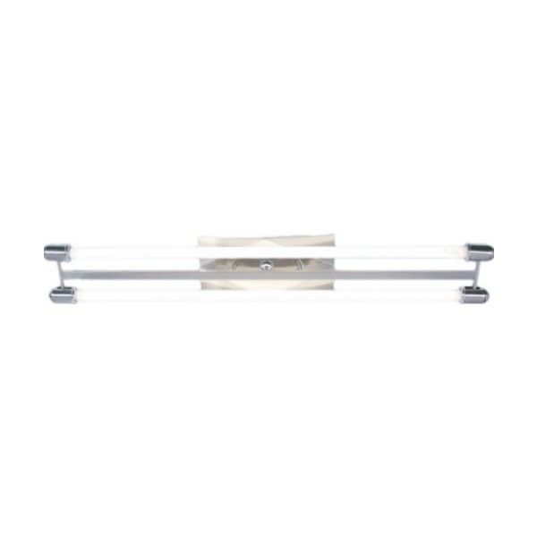 230VAC 3Ft 2x13W Satin Nickel Fitting 1000x105mm