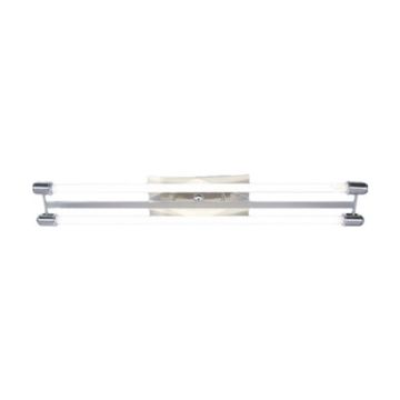 230VAC 3Ft 2x13W Satin Nickel Fitting 1000x105mm