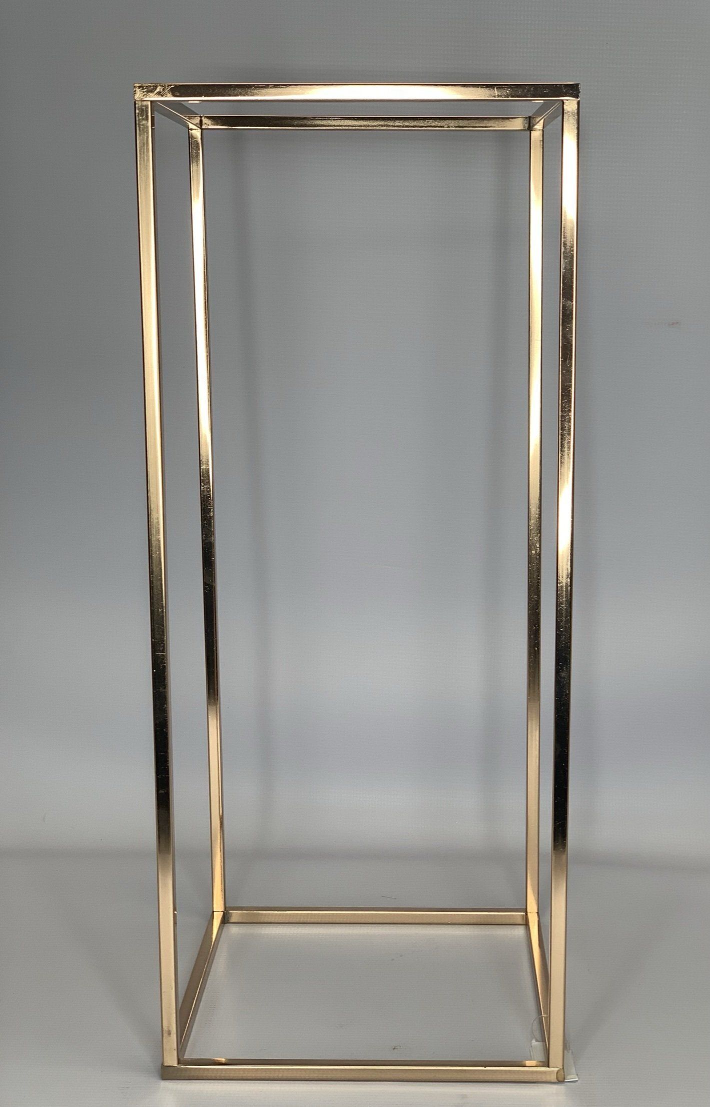 Gold Rectangle Table Décor 25X25X60Cm