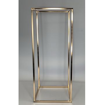 Gold Rectangle Table Décor 25X25X60Cm