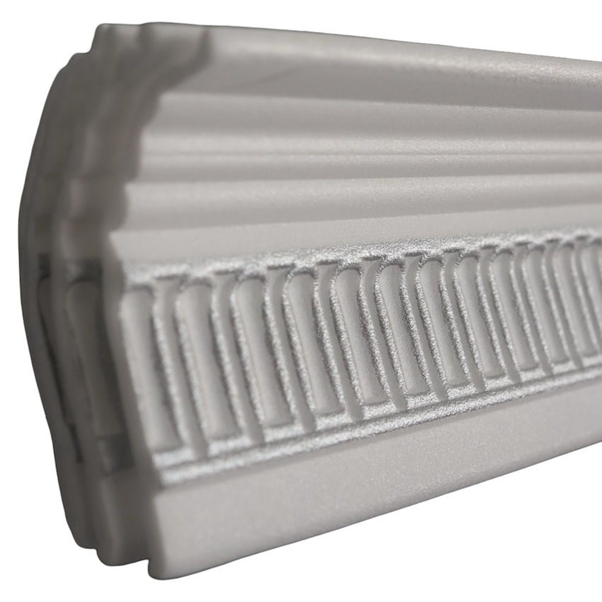 T08 White & Silver 2m Cornice - Pack of 4 pieces