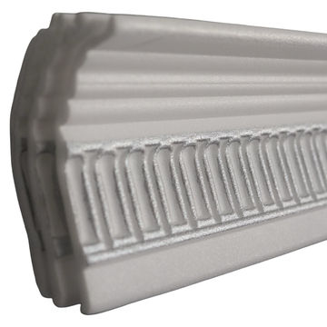T08 White & Silver 2m Cornice - Pack of 4 pieces