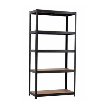 Infinity Homeware - 5 Tier Shelving Unit - (BLACK) 90 x 45 x 180cm