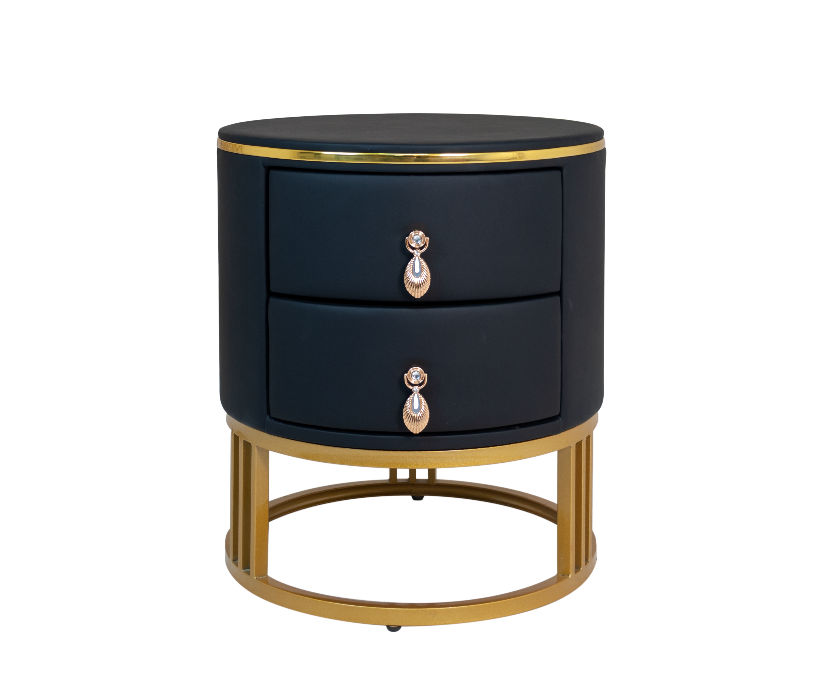 Amora Rounded Leather Pedestal