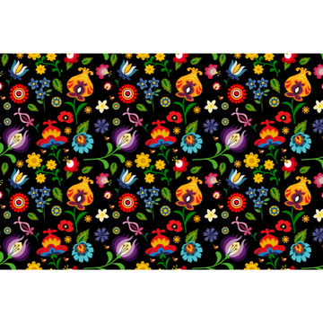 Decoupage Tissue Paper Folk Floral dark