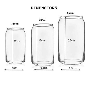 ‘Soda Can’ design drinking glasses - 380ml