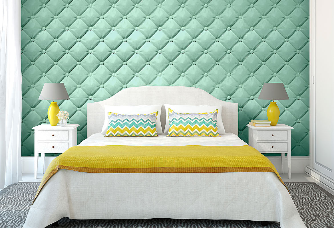 Leather Style 3D Wall Panel 500x500x25mm Set of 4