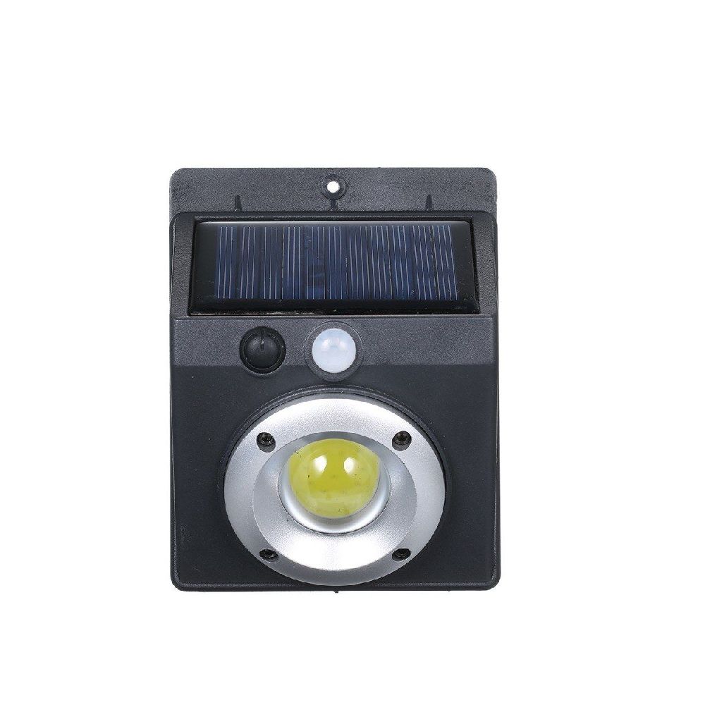 Solar-powered LED wall light