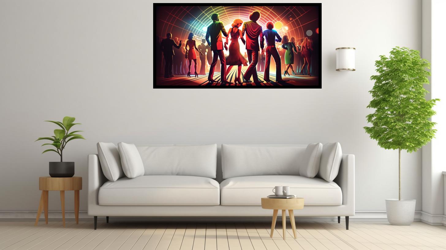 Canvas Wall Art - Canvas Wall Art – Classic Disco Dance - B1159 - [120 x 80 cm]