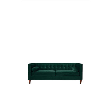 IG Furn- Lottie Velvet Couch Green