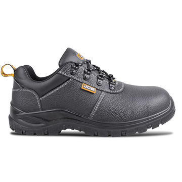 JCB Chukka Lo Safety Shoes Leather Slip Resistant Black Size 8