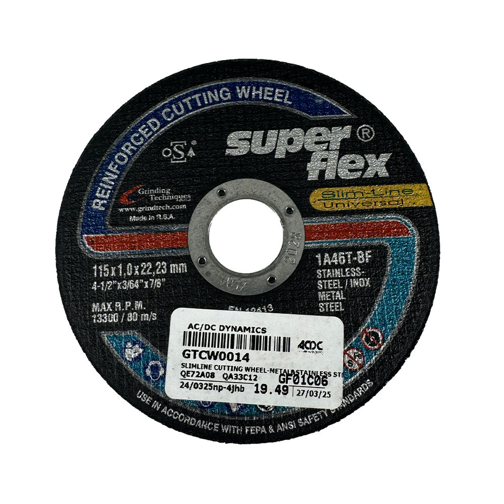 Super Flex - Slimline Metal And Stainless Steel Cutting Wheel (115mm)