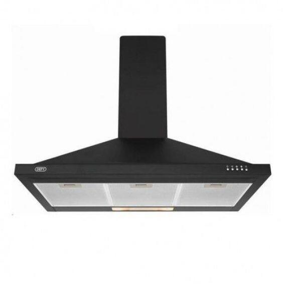 Defy 900 Premium Chimney Cookerhood Black W90xD48xH104cm