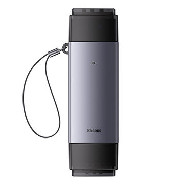 Baseus Lite Series USB-A & Type-C to SD/TF Card Reader - Grey