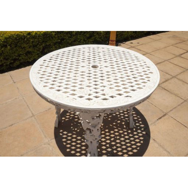 Ageless & Beautiful! Cast Aluminium Patio Table  / Garden Table / Outdoor Table - King Grape  - Round (108cm Diameter)